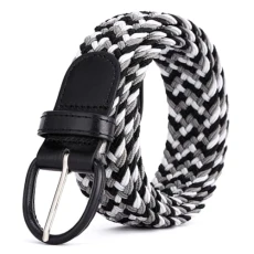 Mens Women Belts Stretch Braided Web Belt Elastic for Casual Pants Jeans Dresses Perfect Belt Width 