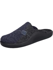 Men's Slippers, Slip ons, Dark Blue, Size 11