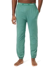 Men Pyjama Bottoms Jogger Long, Green (Sagebush Green), XL