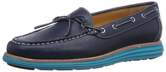 Women's Sensomo IV Loafer, Navy/Türkis, 38.5 EU