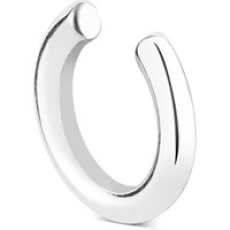 Silver Simple Single Ear Cuff - Silver