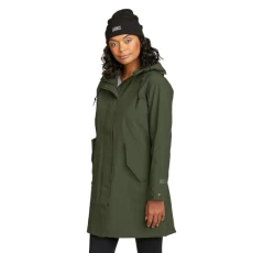 Women's Port Townsend Trench Coat, Dark Loden, X-Large, Tall, Dark Loden, XL