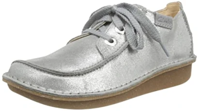 Women's Funny Dream Oxford, Metallic Grey, 3 UK