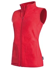 Active By  Womens Fleece Vest Scarlet Red L