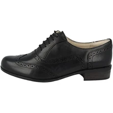 Women's Hamble Oak Derbys, Black Leather, 9 UK