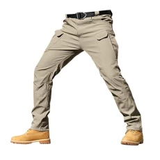 Mens Casual Cargo Pants Stretch Cotton Hiking Trousers Regular Fit Straight Leg Jogger Sweatpants Wa