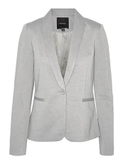 Women's Vmharukimo LS Classic Jersey Blazer Noos, Light Grey Mix, 6