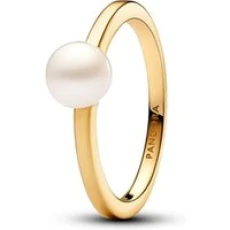 Treated Freshwater Cultured Pearl Gold Ring - 50  Ring