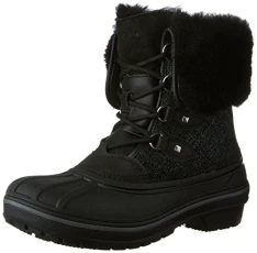 Women's Allcast Ii Luxe Snow Boot, Black Black Shimmer, 5 UK