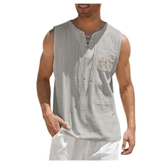 Men's Sleeveless T-Shirt Summer Tank Tops Wide-Armhole Training Gym Vests Quick Dry Muscle Shirt Men