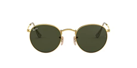 Mod. 3447 - Unisex sunglasses, gold frame (edge), dark green lenses size 47