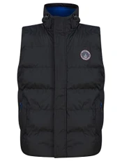 Men's Tahmores Quilted Microfleece Lined Puffer Gilet with Hood