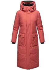 Women's Winter Coat Warm Coat Extra Long with Hood Cloud Frost XIV XS-XXL, red, M