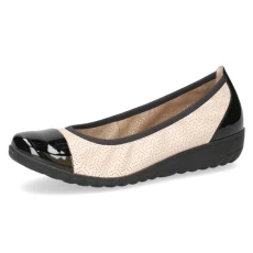 Women' 9-22103-42 Ballet Flat, Nude, 4 UK