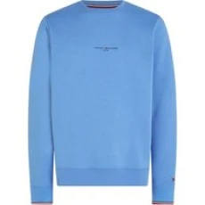 Tommy Logo Tipped Crew - Blue - L