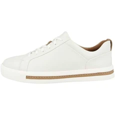 Women's Un Maui Lace Derbys, White White Leather, 7 UK