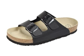 Wörishofer Organic Orthotic Slide Sandals - Black, 48