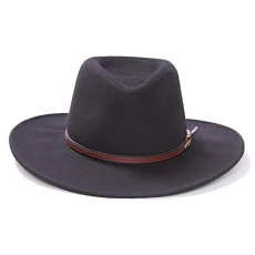 Men's Bozeman Wool Felt Crushable Cowboy Hat Black Large