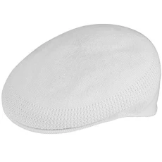 Mens Iconic 504 Tropic Ventair Flat Cap White M (57cm)