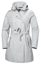 Womens Wesley II Trench Coat, S, Grey Fog