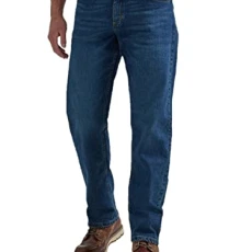 Men's Classic 5-Pocket Relaxed Fit Jean, Dark Flex, 40W x 32L