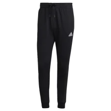 Essentials Fleece Regular Tapered Joggers - Men's Trousers, Black/White, M