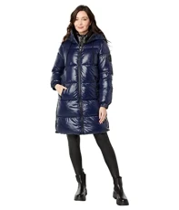 MICHAEL  Women's Puffer Winter Coat, Midnight Blue, XXL