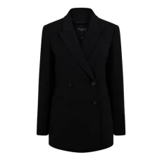 Womens Hildia Blazer Black S