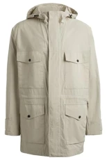 Mens Otari Boxy-fit Parka Jacket with Water-Repellent Finish