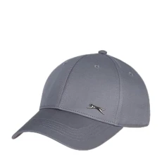 Mens Classic Metal Badge Baseball Cap Grey Mens