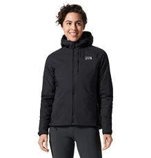 Women's KOR Strata Hoody Transitional Jacket, Black, L