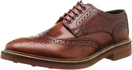 Woburn Hi Shine Tan Men's Brogue UK 9