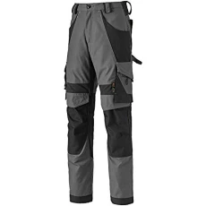 Pro Mens Interax Work Workwear Trousers Grey/Black