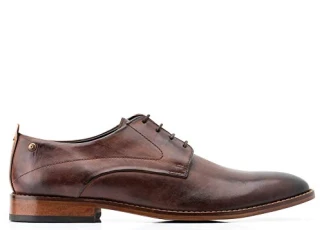 SCRIPT WASHED BROWN Men's Derby UK 9