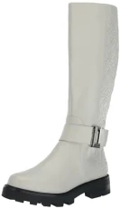 Paris Women's Meara-50/50 Knee Boot, Soft White, 7.5 UK