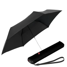 Knirps Ultra US.050 Slim Manual Pocket Umbrella - Ultra Light and Flat - Storm Resistant - Windproof