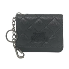 Bwren Flap Wallet with Keyring, Black, One Size,  Women's Wallet