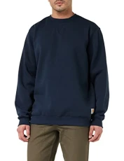 Men's Loose Fit Midweight Crewneck Sweatshirt, New Navy, M