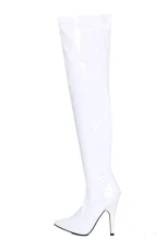 Womens Thigh HIGH Kinky Fetish Stiletto Heel Boots Pointed Toe Full Side Zip Over The Knee Boots For