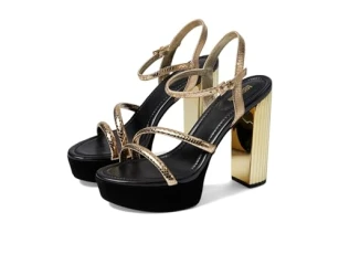 Porter Strappy Platform, Pale Gold, 8 UK