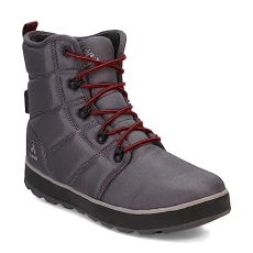 mens Snow Boots Snow Boot, Charcoal, 10