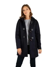 Women's Concarneau Duffle Coat, Rich Navy, UK 14