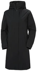 Womens Victoria Spring Coat, L, Black