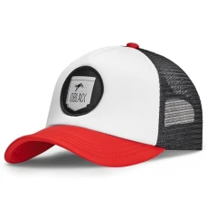 Baseball Cap with mesh Classic Kids | Red Trucker Cap for Boys and Girls | Unisex Padded Baseball Ha