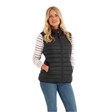 Gibson Lightweight Padded Gilet for Women, Ultra Warm, Supersoft, with Eco-Friendly Filling, Wind Re