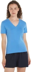 Women Short-Sleeve T-Shirt New Slim Cody V-Neck, Blue (Blue Spell), M