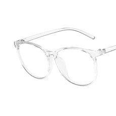 Transparent Glasses Frame Vintage Computer Eyeglasses Blue Light Clear Round Blocking Eyewear Optical Glasses