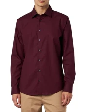 Men's 653480 Shirt, DarkRed, 17