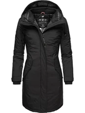 Letiziaa Women's Winter Coat Winter Parka with Hood XS - XXL - Black - Medium