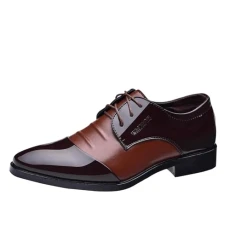 Formal Shoes for Men Clearance Mens Business Shoes Lace Up Formal Derbys Oxfords Patent Derby Shoes